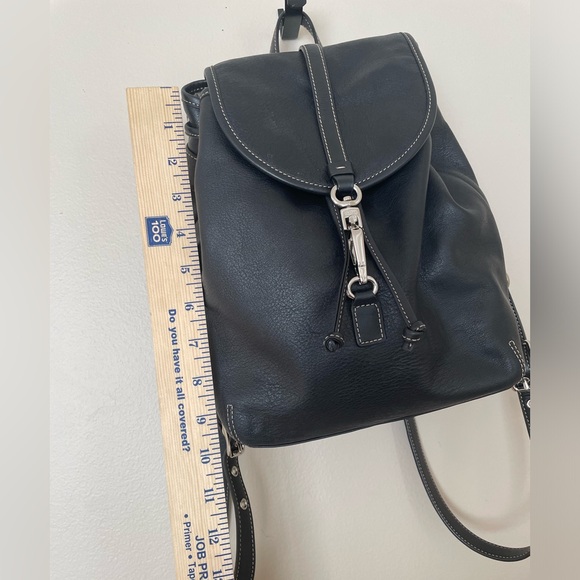 Rare Vintage Coach Legacy Studio 09368 Black Leather Drawstring Backpack Purse - Picture 11 of 12